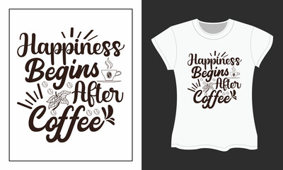 Coffee SVG t-shirt design. Coffee SVG cut files design. Coffee t-shirt design.