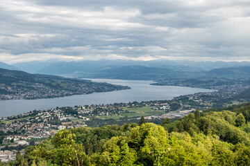 View of Lake Zurich from Uetliberg