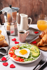 Breakfast for wife or girlfriend on Valentines Day, Womens Day or Mothers Day