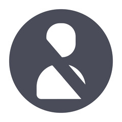 No entry sign. Vector illustration, flat design