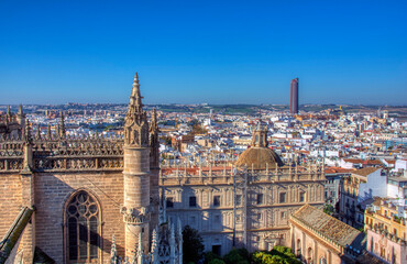 Fototapeta na wymiar Cathedral of Seville, Spain.