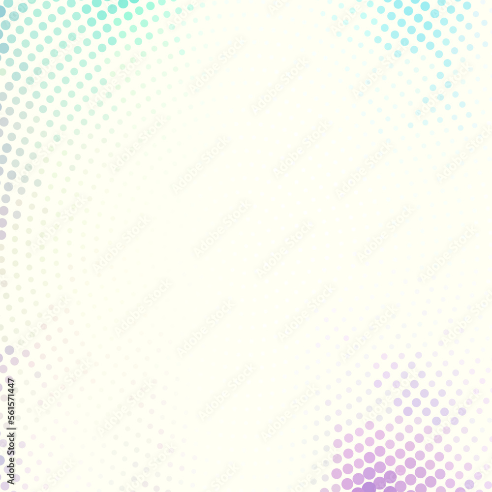 Poster Retro pattern with halftone effect on ivory color background
