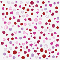 Vector Valentines day seamless patterns collection. Set of colorful geometric background swatches with elegant minimal labels. Cute abstract textures with hearts, stripes, dots. Romantic wedding decor