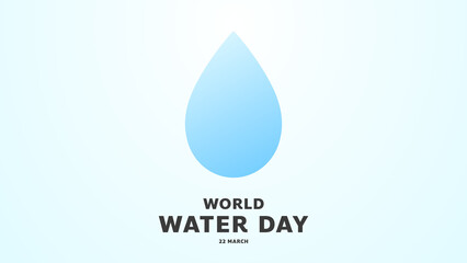 World water day Background on white and blue background ,for march 22 , Vector illustration EPS 10