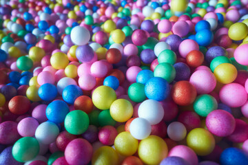 Background from multi-colored balls.