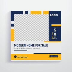 Real estate Instagram social media post banner template