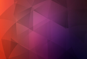Obraz premium Light Pink, Red vector triangle mosaic background.