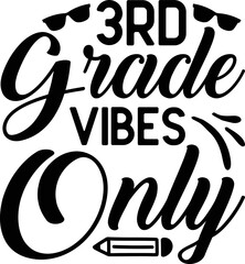 Unique Baby Boys 3rd Grade Vibes Only Back to School.