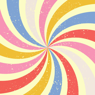 Hippie background. Retro colorful psychedelic background © Artak