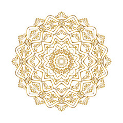 Luxury Mandala Gold Transparent Background In Islamic Arabesque Style 