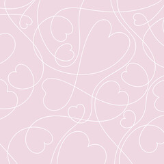 Muster Herzen, rosa, Vektorgrafik, Valentinstag