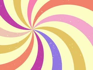 Hippie background. Retro colorful psychedelic background