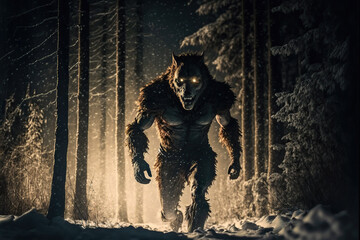 Werewolf by night. Generative AI