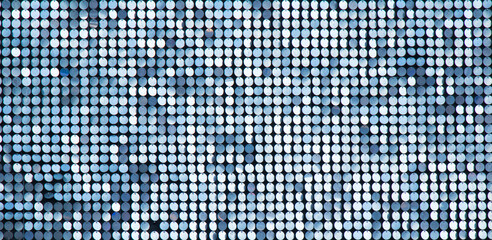 Abstract blue Background of metallic round Sequins