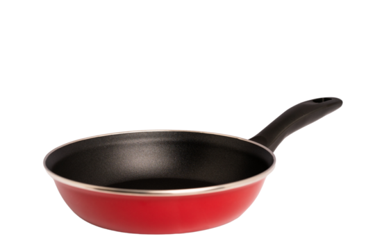 Black pan isolated on white background - Powered by Adobe