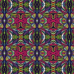 Background ornament ethnic decoration. Colorful design element for textile, fabric, frame and border, or fashion paper print.