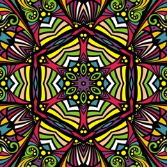 Background ornament ethnic decoration. Colorful design element for textile, fabric, frame and border, or fashion paper print.