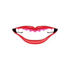 Mouth expression cartoon design illustration vector