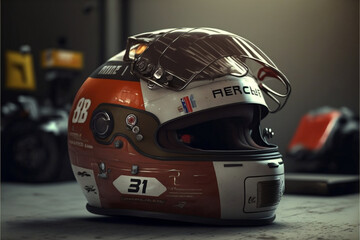 Helmet, Generative AI, Illustration