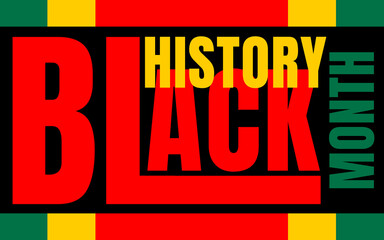 Black history month 2023 Celebration Background.  Black History Month text with human Fist and Seamless Pattern. Celebrated annually in February in the USA and Canada.