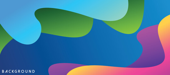 Abstract colorful shapes background