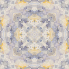 Crystal seamless pattern design. Repeat textile design. Mosaic pattern. Ceramic tiles. Fabric print.
