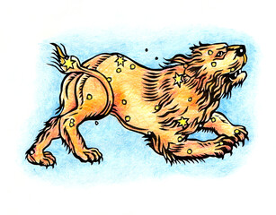 Leo constellation star sign
