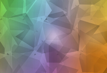 Obraz premium Light Multicolor vector pattern with random polygonals.