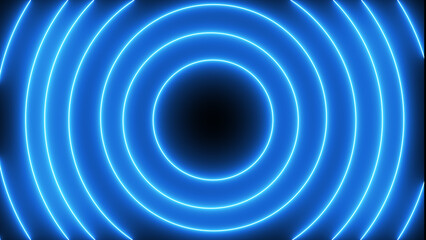 Colorful neon circles background