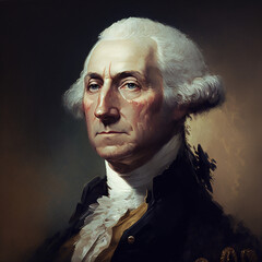 Portrait of George Washington - obrazy, fototapety, plakaty