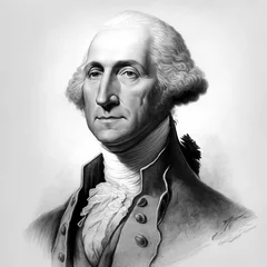 Foto op Canvas Portrait of George Washington © bramgino