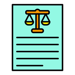 Document Filled Line Icon
