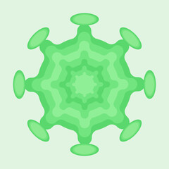 Virus molecule. Bacterium. Coronavirus. Vector illustration