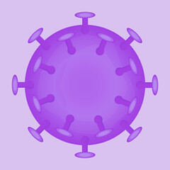 Virus molecule. Bacterium. Coronavirus. Vector illustration