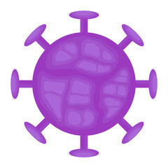 Virus molecule. Bacterium. Coronavirus. Vector illustration