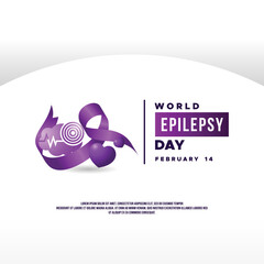 Obraz premium World Epilepsy Day Design Moment