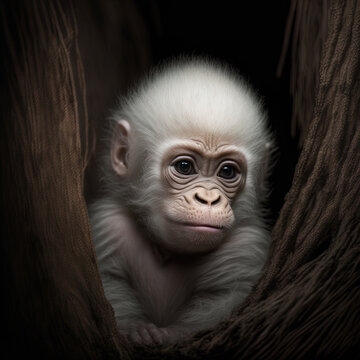 Gorilla Baby Portrait