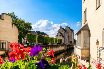 Cityscape of the idyllic old town Valkenburg in Netherlands