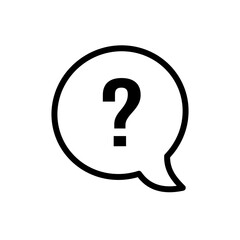 Question mark icon. Help symbol. FAQ sign illustration