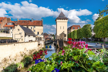 Cityscape of the idyllic old town Valkenburg in Netherlands