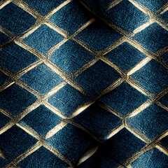 Abstract Blue Navi Pattern Tile, Generative Ai