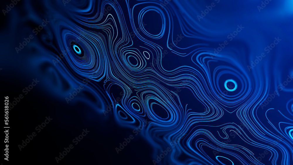 Poster modern background for design project. abstract substance sphere . artificial intelligence. big data 