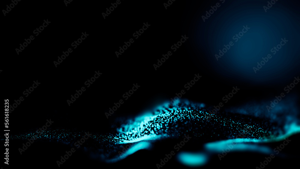 Poster futuristic point wave. abstract background with a dynamic wave.connecting background. abstract dust 