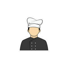 Isolated chef icon vector graphics