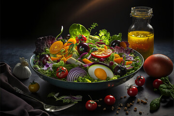 Salad photography