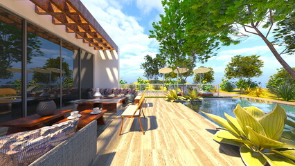 プール付き住宅