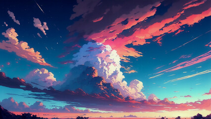 Sunset cloudscape