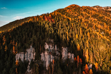 Rocky mountains.  Hiking in mountains. Sunny landscape. Tourist traveler on background view mockup. Low tatras , slovakia, Jasna, demenovska dolina © Zedspider