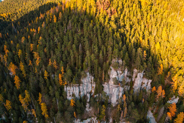 Rocky mountains.  Hiking in mountains. Sunny landscape. Tourist traveler on background view mockup. Low tatras , slovakia, Jasna, demenovska dolina © Zedspider