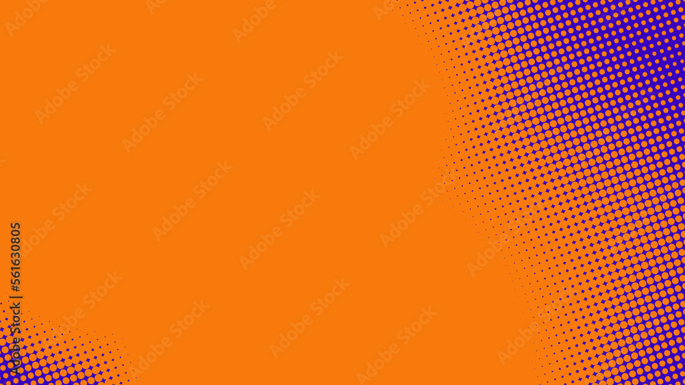 Poster abstract dots halftone orange purple colors pattern gradient texture background.